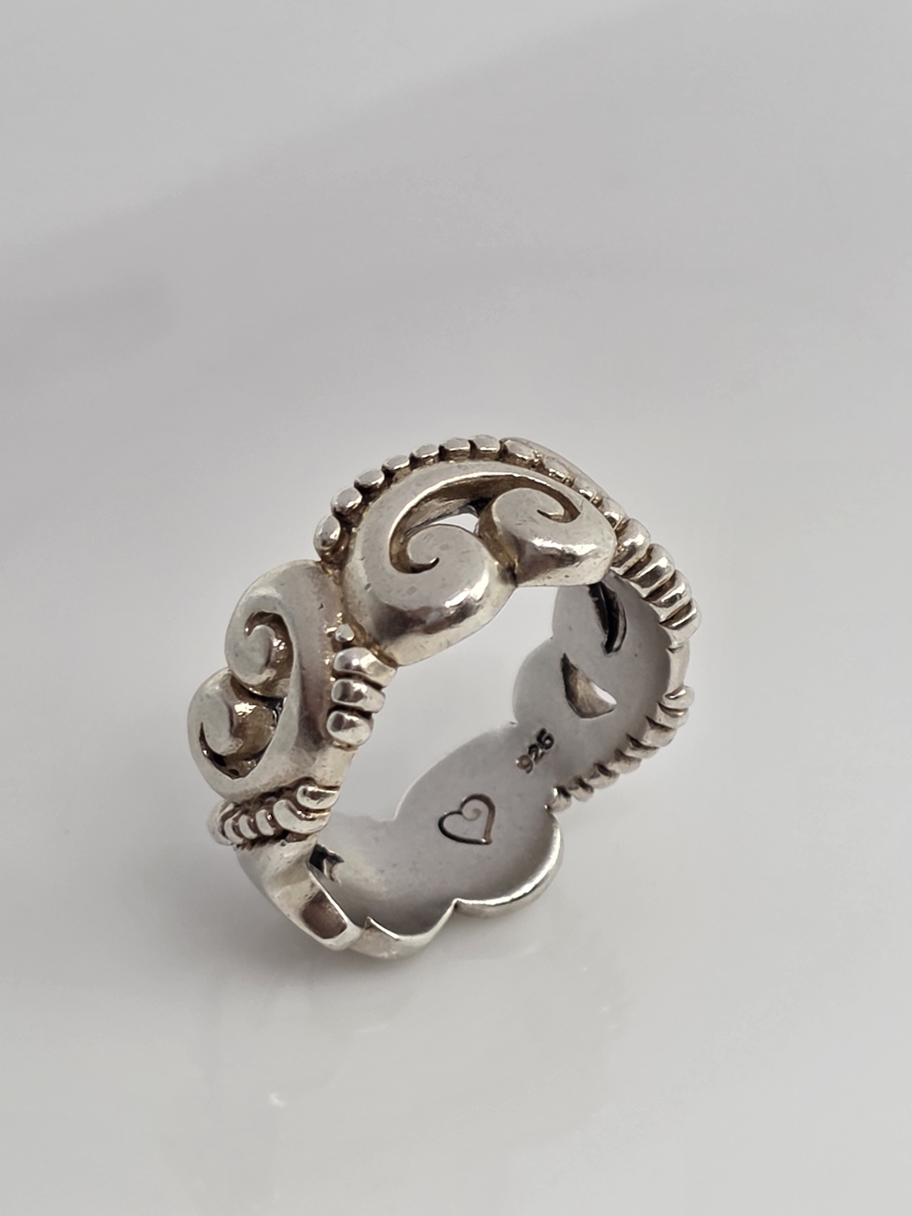 925 Sterling Silver Band Ring Size 7